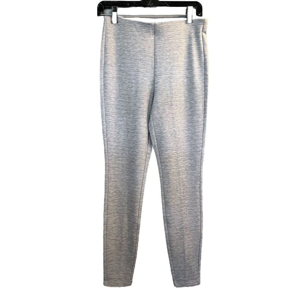 White House Black Market WHBM‎ Heather Grey  Ponte High Rise Leggings S NWT